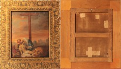 Kunst und Antiquitäten / Art and antiques. Ölgemälde "Jesus wird vom Kreuz genommen". 17. Jahrhundert. Maße Gemälde: 67 x 52,5 cm. Maße mit Rahmen: 87...