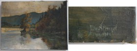Kunst und Antiquitäten / Art and antiques. Ölgemälde. Motive: Landschaft. Maße Gemälde: 76 x 56 cm. Öl auf Leinwand. Ungerahmt
