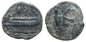 Phoenicia. Sidon. Circa 345-342 BC. AR 1/16 Shekel.