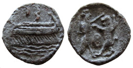 Phoenicia. Sidon. Circa 345-342 BC. AR 1/16 Shekel.