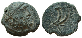 Judaea. Gaza. Pseudo-autonomous issue. Time of Demetrius II. AE 19 mm.