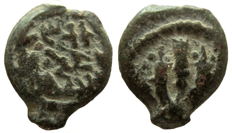 Judean Kingdom. Mattathias Antigonus, 40-37 BC. AE Prutah..

13 mm. Weight: 1....