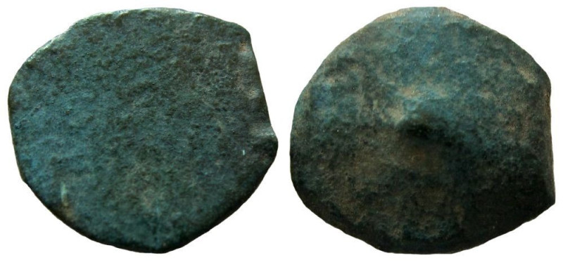 Judaea. Hasmonean dynasty. Uncertain ruler. Cast AE Prutah flan.

Weight: 1.47...