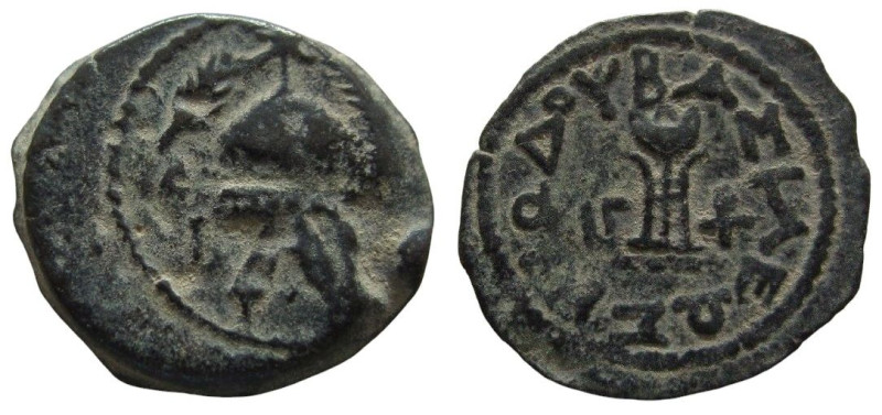 Judaea. Herod the Great, 40-4 BC. AE 8 Prutot.

24 mm. Weight: 7.51 gm.
Dated...