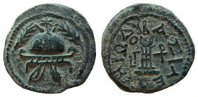 Judaea. Herod the Great, 40-4 BC. AE 8 Prutot.