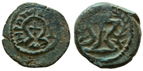 Judaea. Herod the Great, 40-4 BC. AE 2 Prutot.