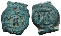 Judaea. Herod the Great, 40-4 BC. AE Prutah. Jerusalem mint.