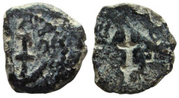 Judaea. Herod the Great, 40-4 BC. AE Prutah. Brockage struck.