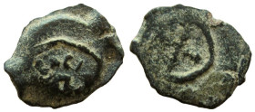 Judaea. Herod the Great, 40-4 BC. AE Half Prutah. Jerusalem mint.