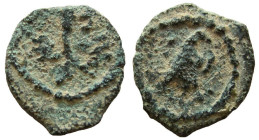 Judaea. Herod the Great, 40-4 BC. AE Half Prutah. Jerusalem mint.