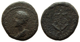 Judaea. Agrippa I, 37-43 AD. Caesarea Maritima mint. AE 16 mm.