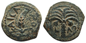 Judaea. Procurators. Marcus Ambibulus, 9-12 AD. AE Prutah.