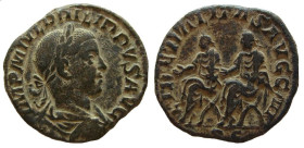 Philip II, 247-249 AD. AE Sestertius. Rome mint.