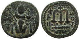 Umayyad Caliphate. Arab-Byzantine coinage. AE Fals. “Pseudo-Damascus” type. Uncertain mint.