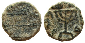 Umayyad Caliphate. Post reform. 697-750 AD. Iliya (Jerusalem) mint. AE Fals.