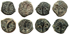Judaea. Procurators. Marcus Ambibulus, 9-12 AD.Lot of 4 Prutot.