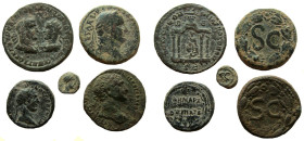 Syria. Lot of 5 Roman Provincial coins.