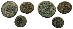 Syria. Seleucis and Pieria. Antioch. Pseudo-autonomous issue.Lot of 3 coins.