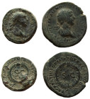 Syria. Trajan, 98-117 AD.Lot of 2 Ae's