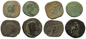 Lot of 4 AE Sestertii.