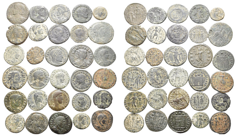 IMPERIO ROMANO. Lote de 30 bronces: 2 antoninianos -Maximiano y Numeriano- y 28 ...