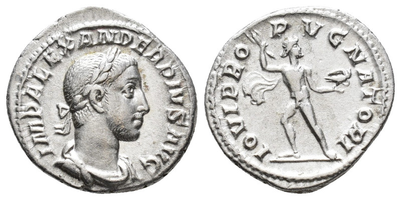 IMPERIO ROMANO. ALEJANDRO SEVERO. Denario. Roma (231-235). A/ Busto laureado y d...