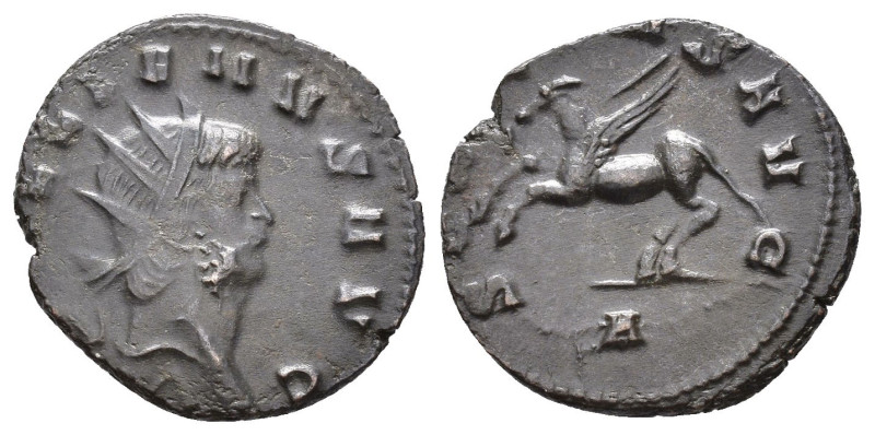 IMPERIO ROMANO. GALIENO. Antoniniano. Roma (267-268). A/ Cabeza radiada a der.; ...