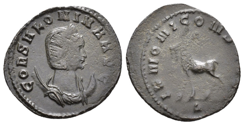 IMPERIO ROMANO. SALONINA. Antoniniano. Roma (267-268). A/ Busto diademado y drap...