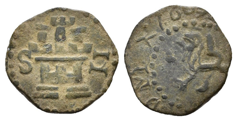 FELIPE III. 2 maravedís. 1603 Sevilla. CU 0,94 g. 14,4 mm. AC-197. Anv. ligerame...