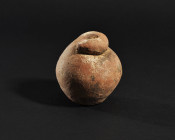 ARQUEOLOGÍA. GRECIA ANTIGUA. Helenístico. Exvoto anatómico (ss. III-I a.C.). Terracota. Altura 8,5 cm.