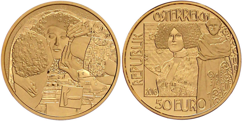 Republik Österreich
2. Republik, seit 1945
50 Euro 2016. Klimt und seine Fraue...
