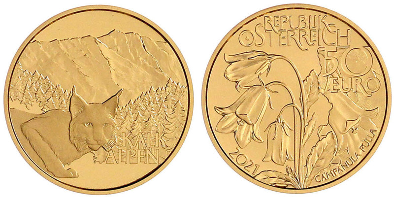 Republik Österreich
2. Republik, seit 1945
50 Euro 2021. Im Tiefsten Wald. Nat...