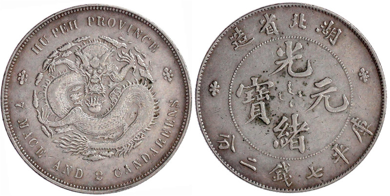 China
Qing-Dynastie. De Zong, 1875-1908
Dollar (Yuan) o.J. (1894) Provinz Hu-P...