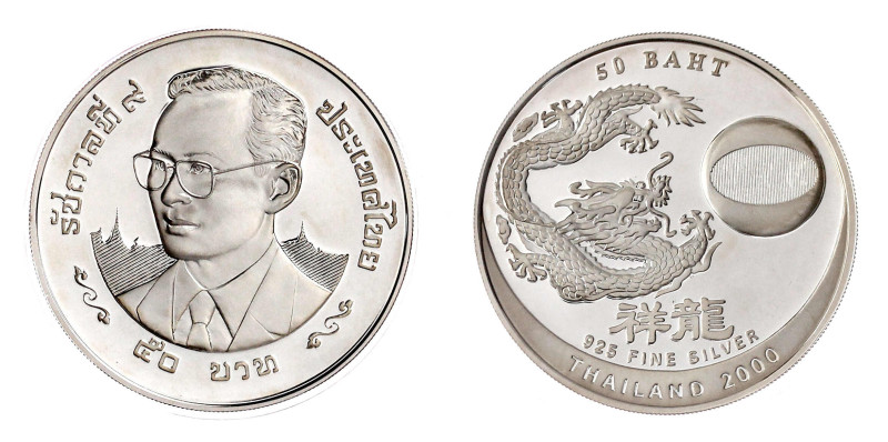 Thailand
Rama IX. Bhumibol Adulyadej, 1946-2016
50 Baht Silber 2000. Jahr des ...