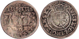 Dänemark
Christian IV., 1588-1648
16 Skilling Danske 1645, hebräisch schön/sehr schön. Hede 149.