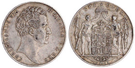 Dänemark
Christian VIII., 1839-1848
Speciesdaler 1840 FF. sehr schön. Hede 3B. Sieg 13.2.