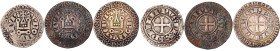 Frankreich
Philippe IV., 1285-1314
3 X Turnose o.J. mit rundem O in TVRONVS. schön/sehr schön bis sehr schön, einer etwas beschnitten. Duplessy 213....