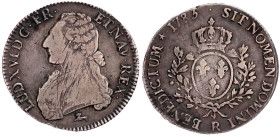 Frankreich
Ludwig XVI., 1774-1793
Ecu 1783 R, Orleans. 29,13 g. sehr schön, justiert und min. Randfehler, schöne Patina, selten. Gadoury 356 (R).