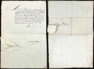 Frankreich
Ludwig XVI., 1774-1793
Eigenhändig unterschriebener Brief (Autograph), Versailles 3. Juli 1784 vom König Louis XVI. an Monsieur du Roy, S...