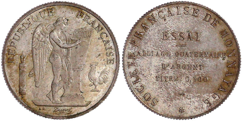 Frankreich
Dritte Republik, 1870-1940
Essai Alliage Quaternaire der Société Fr...