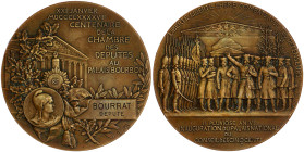 Frankreich
Dritte Republik, 1870-1940
Große Bronzemedaille 1898 v. Launay und Bourgeois, a.d. Einweihung des Palais National und die Versammlung der...