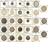 Frankreich
Lots
28 Stück: 17 Münzen, u.a. Mittelalter (meist Feudalherren), 8 X 5 Francs ab Napoleon, 5 Silberjetons des 18./19. Jh., 4 Silbermedail...