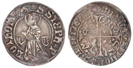 Frankreich-Metz, Stadt
Gros o.J.(1406-1430). St. Stephan. sehr schön. Boudeau 1659.