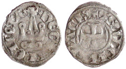Griechenland-Achaia
Isabella von Villehardouin, 1297-1301
Denier Tournois o.J. sehr schön. Metcalf 962ff.