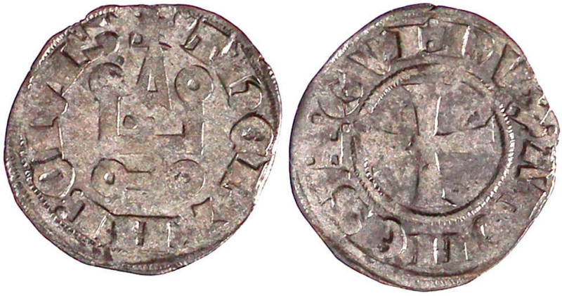 Griechenland-Athen
Gui II. de la Roche, 1287-1308
Denier Tournois, Theben. seh...