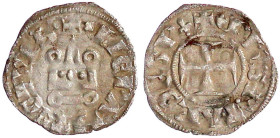 Griechenland-Epirus und Korfu
Philipp von Taranto, 1294-1313
Denier Tournois, Lepanto. sehr schön. Metcalf 1082.