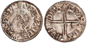 Grossbritannien
Aethelred II., 978-1016
Penny, long cross type o.J. (997/1003), Lincoln, Mzm. OSMVND. 1,44 g. vorzüglich, winz. Kratzer. North 774. ...