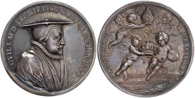 Grossbritannien
Charles II., 1660-1685
Silbermedaille o.J.(1670/1672), von Roettiers, a.d. 1645 verstorbenen Erzbischof v. Canterbury William Laud (...