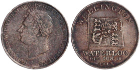 Grossbritannien
George IV., 1820-1830
Silbermedaille 1817 (datiert am Rand) von Wyon, a.d. Eröffnung der Waterloo-Brücke über die Themse in London a...