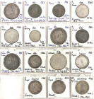 Grossbritannien
Lots
15 Silbermünzen, GB und Kolonien. Doubleflorin, Halfcrown und Florin 1887, Crown 1818, 1821, 1935, Halfcrown 1689, 1817, 1845, ...